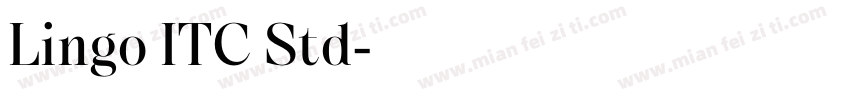 Lingo ITC Std字体转换